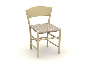 wood chair 3d model