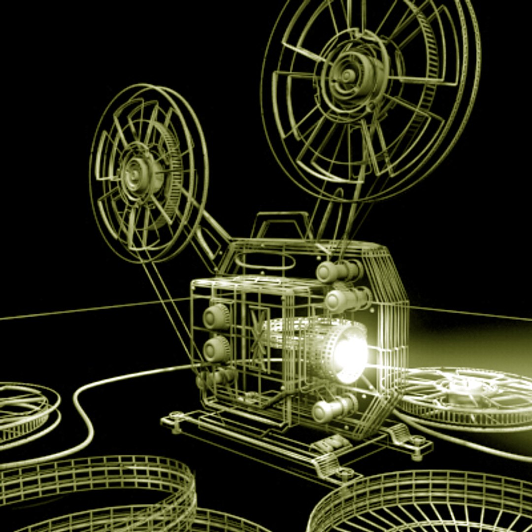 old projector updated 3d model