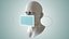 customizable animatable face mask 3D