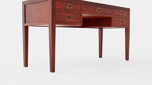3D Centerville desk rich brown