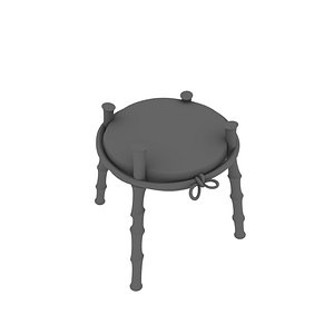 cartoon tropical grill 3D model