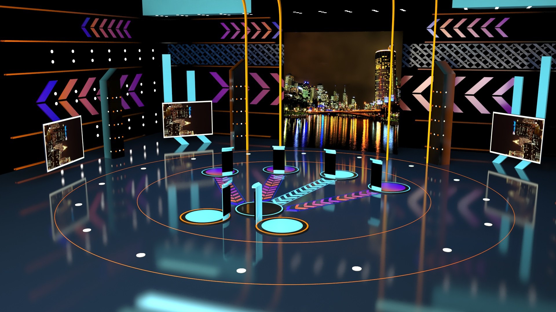 Tv Studio Competition Design 3D - TurboSquid 1905778