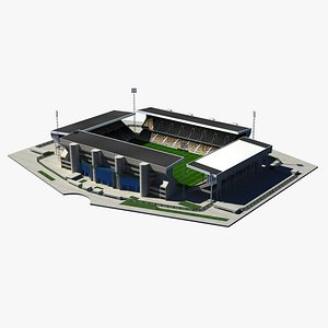 3d model football stadium st