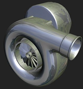 supercharger 3d obj