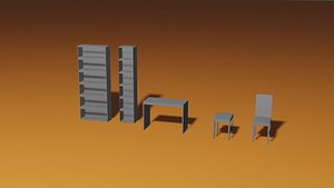 3D furniture set