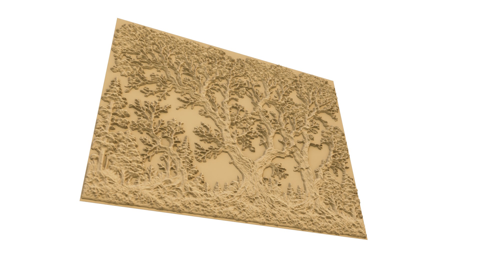 Modern Panel Wall Decor Set Wall Relief Mural CNC 116 3D Model ...