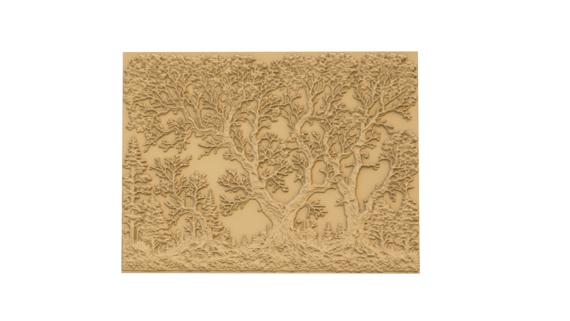 Modern Panel Wall Decor Set Wall Relief Mural CNC 116 3D Model ...
