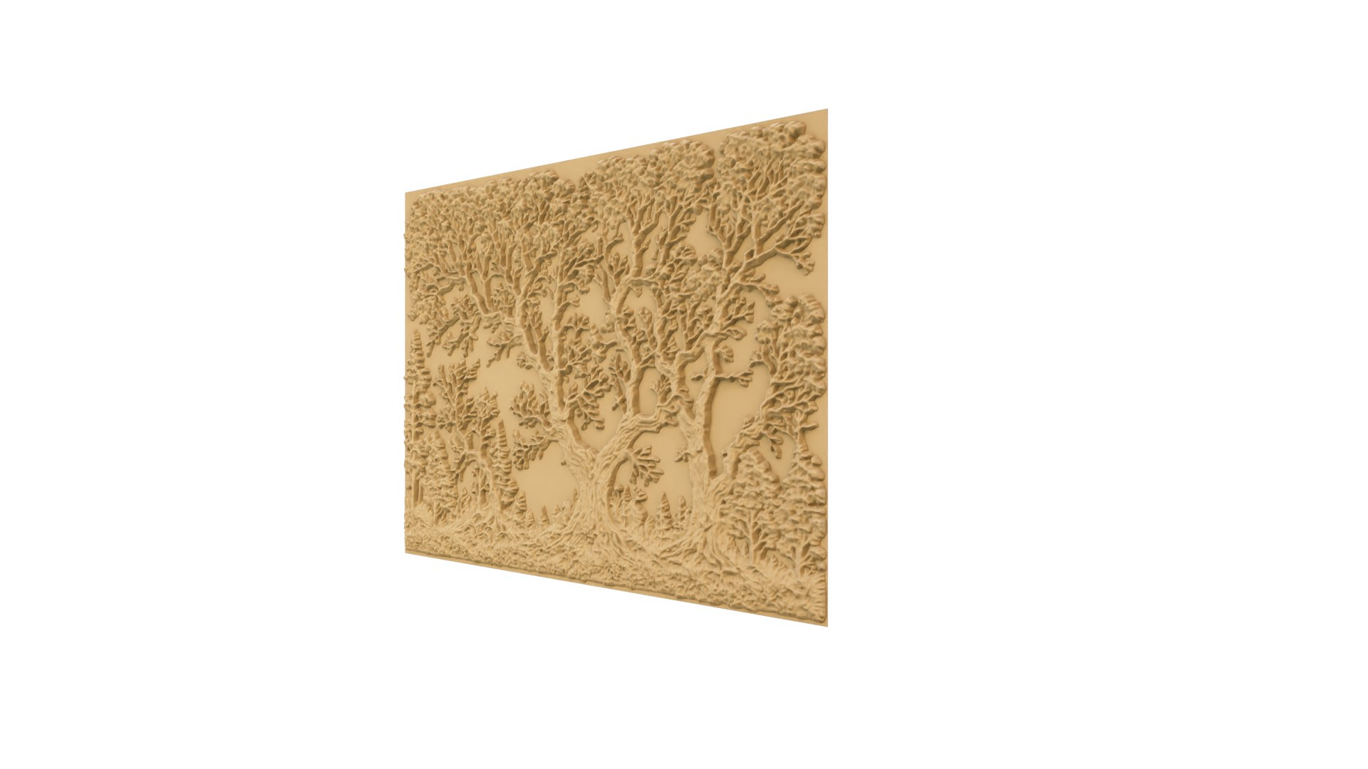 Modern Panel Wall Decor Set Wall Relief Mural CNC 116 3D Model ...