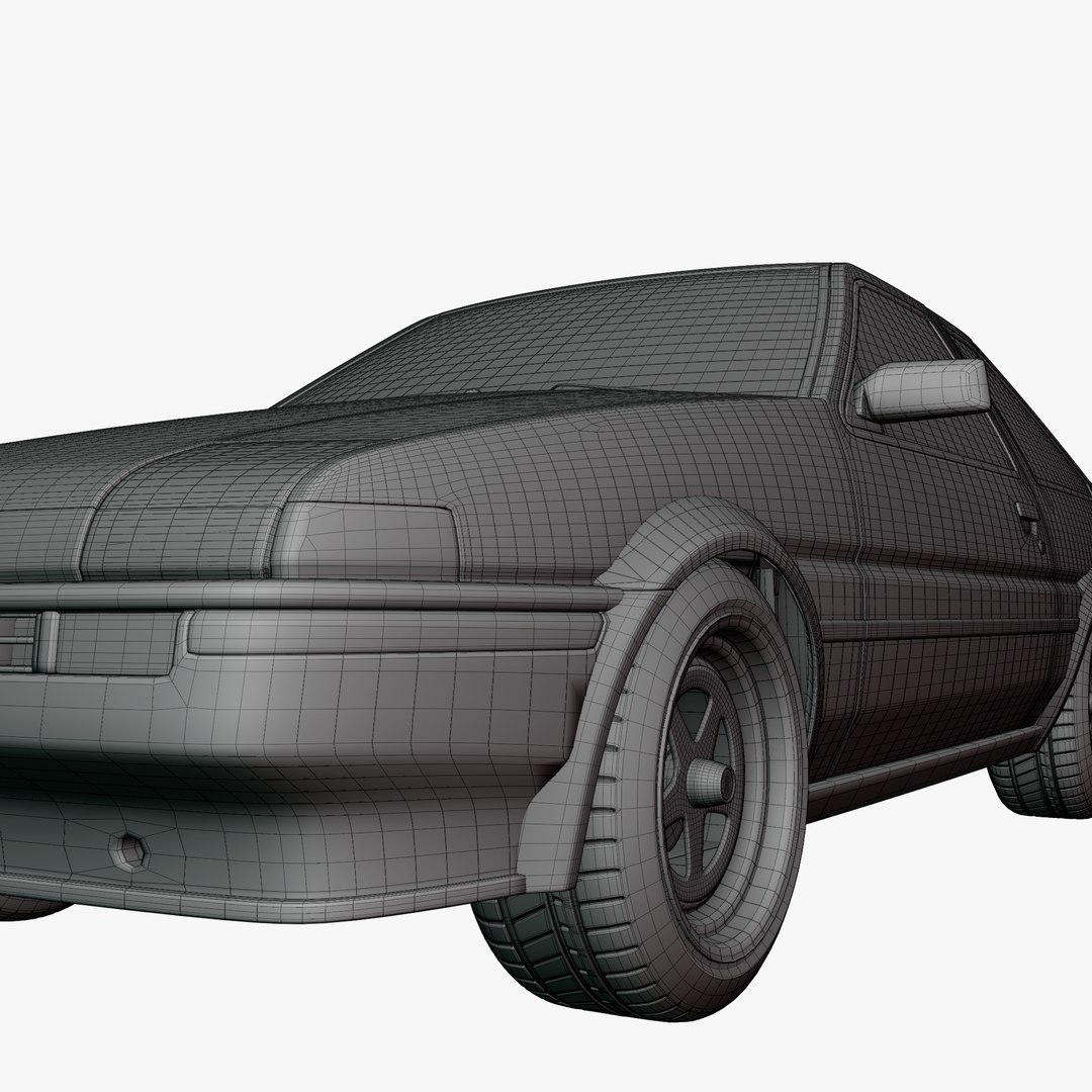 Rigged Toyota AE86 Trueno 3D model https://p.turbosquid.com/ts-thumb/Nj/axoCd7/fI/wireclosedrender3/png/1766685713/1920x1080/fit_q87/bbac86b0d6c607133f19e013bc3c7b3f4f8c1064/wireclosedrender3.jpg
