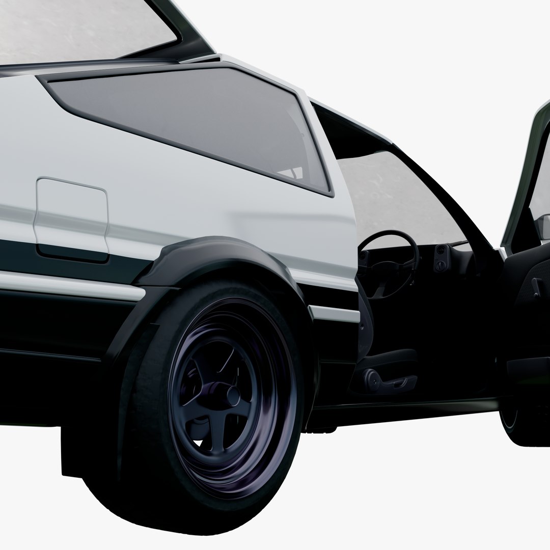 Rigged Toyota AE86 Trueno 3D model https://p.turbosquid.com/ts-thumb/Nj/axoCd7/hX/openrender2/png/1766685640/1920x1080/fit_q87/1a1ccef15686f950c976db2c15086f6b18f58249/openrender2.jpg