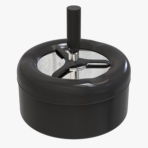 3D Round Spinning Ashtray model