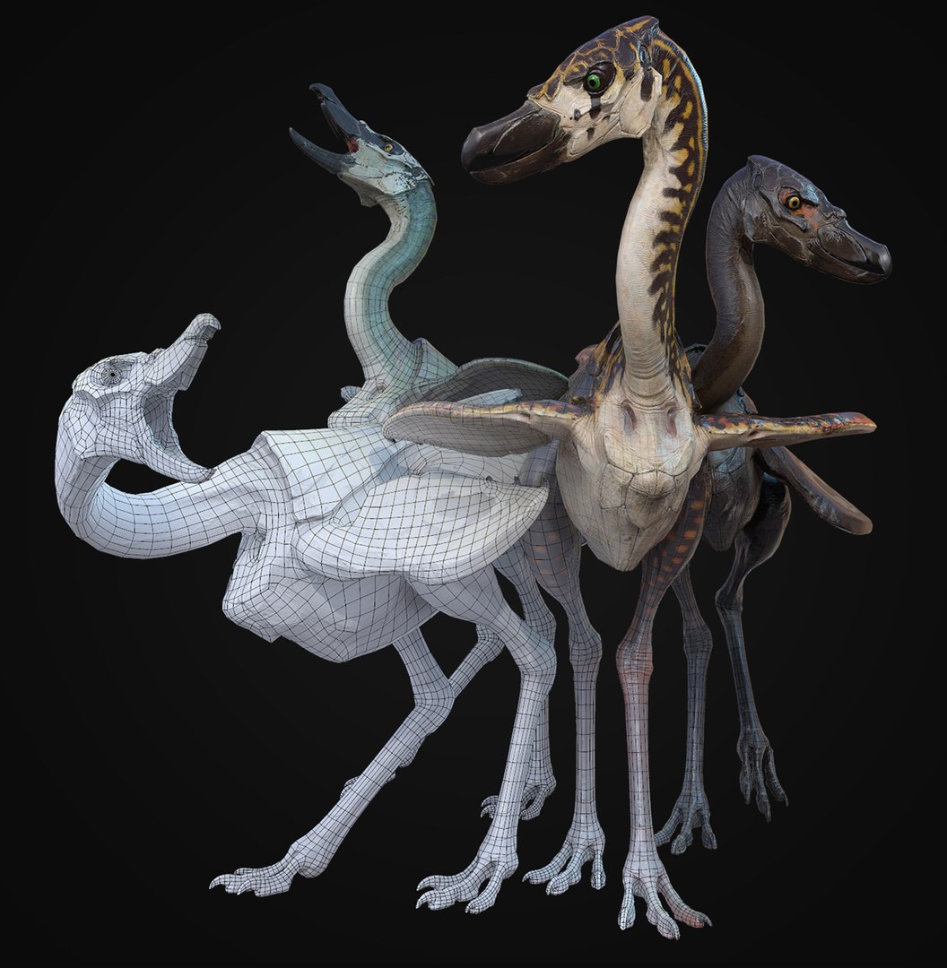 Flightless Alien Bird Model - TurboSquid 2381489