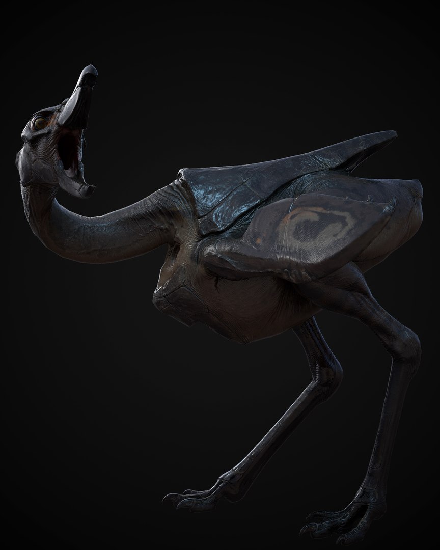 Flightless Alien Bird Model - TurboSquid 2381489