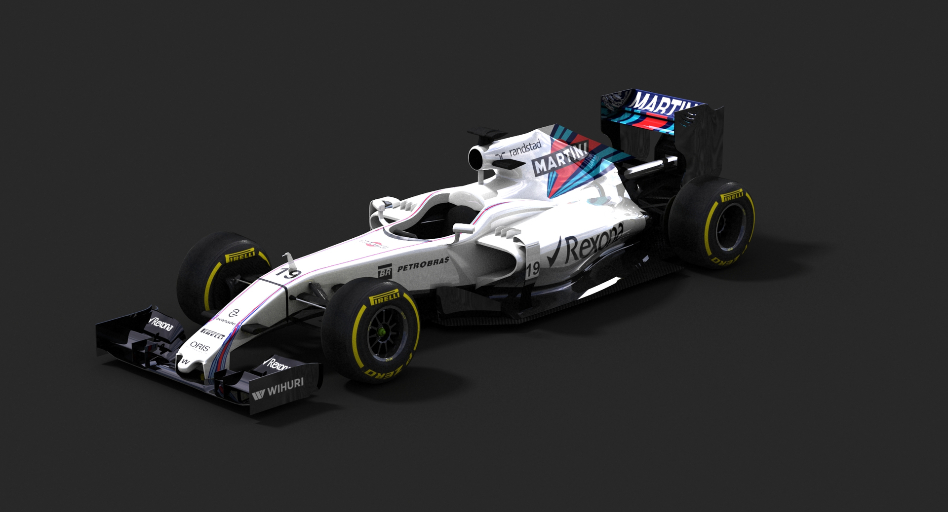 3d Williams Martini Racing Fw38