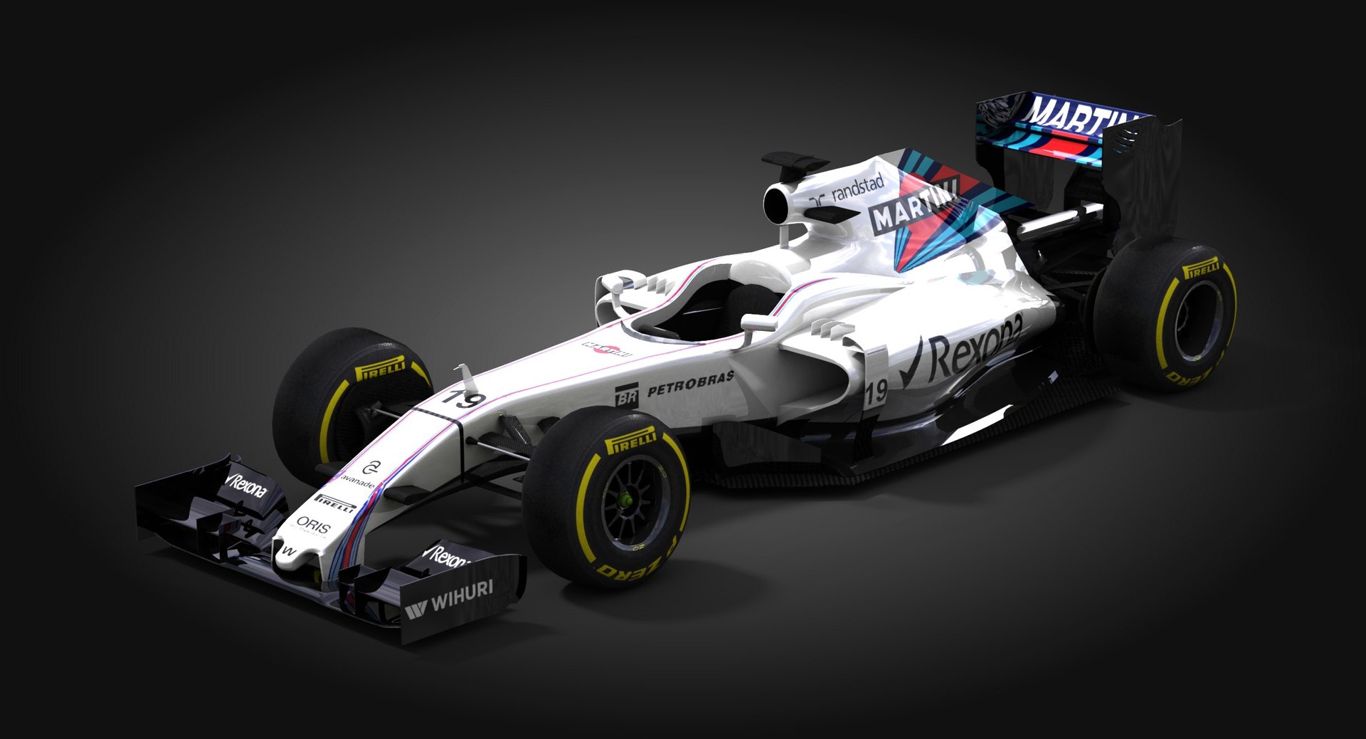 3d Williams Martini Racing Fw38