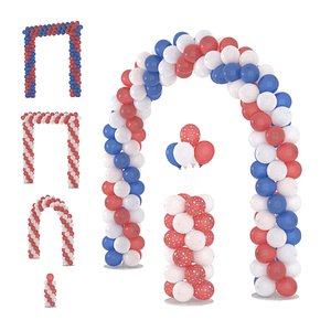 3D balloon arches model