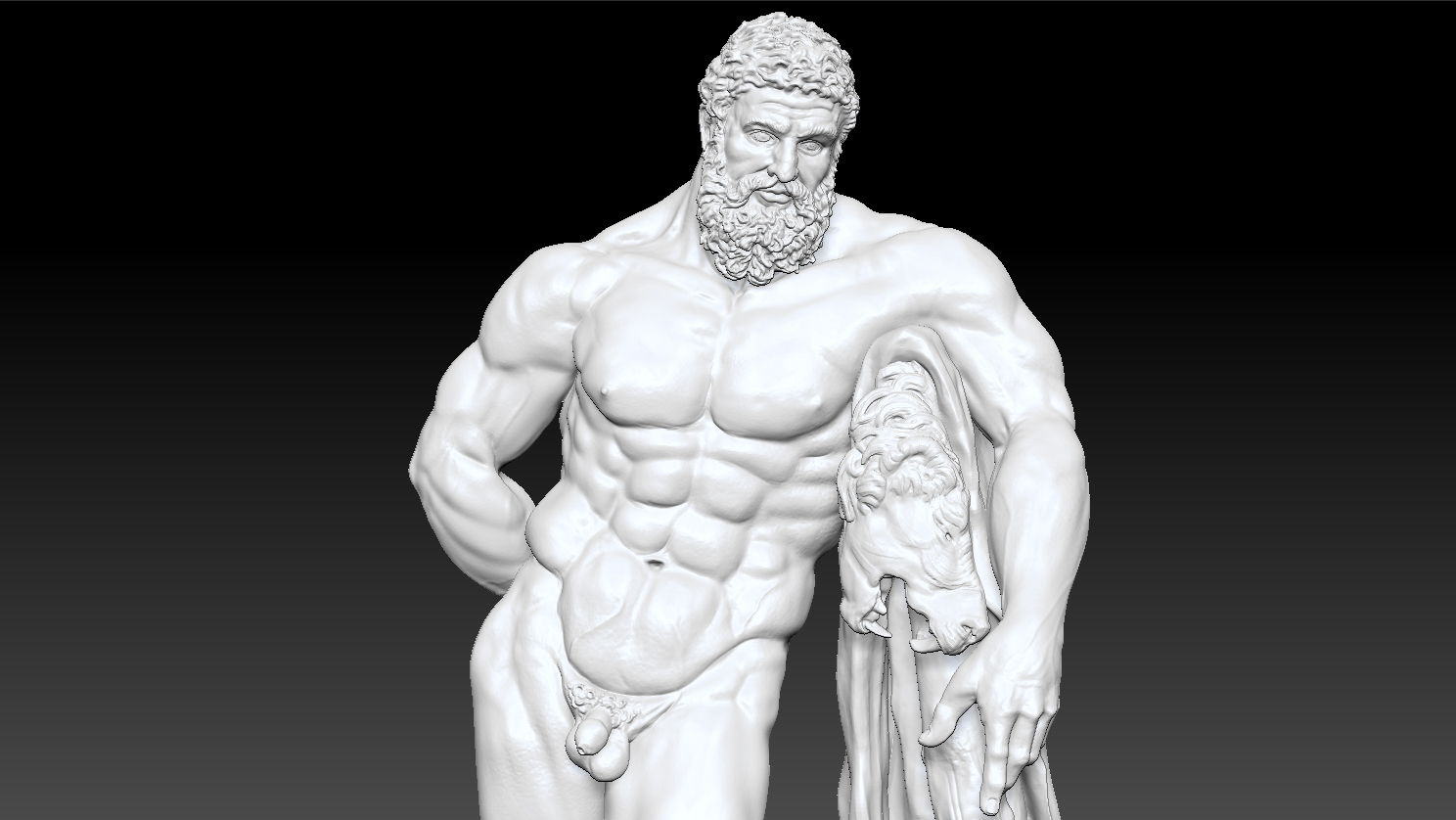 Marble statue farnese hercules 3D model - TurboSquid 1435475