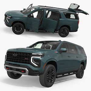 3D model 2025 Chevrolet Suburban Z71 4WD Rigged