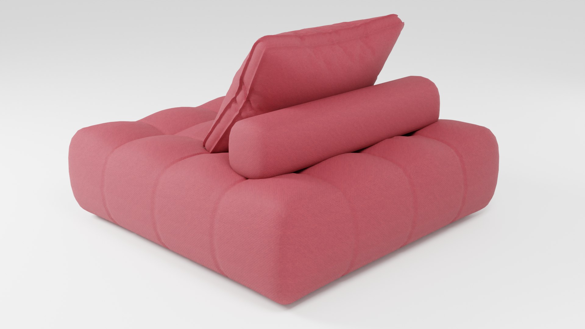 3D Modular Sofa In Red Tones In A Modern Scandinavian Style Model ...