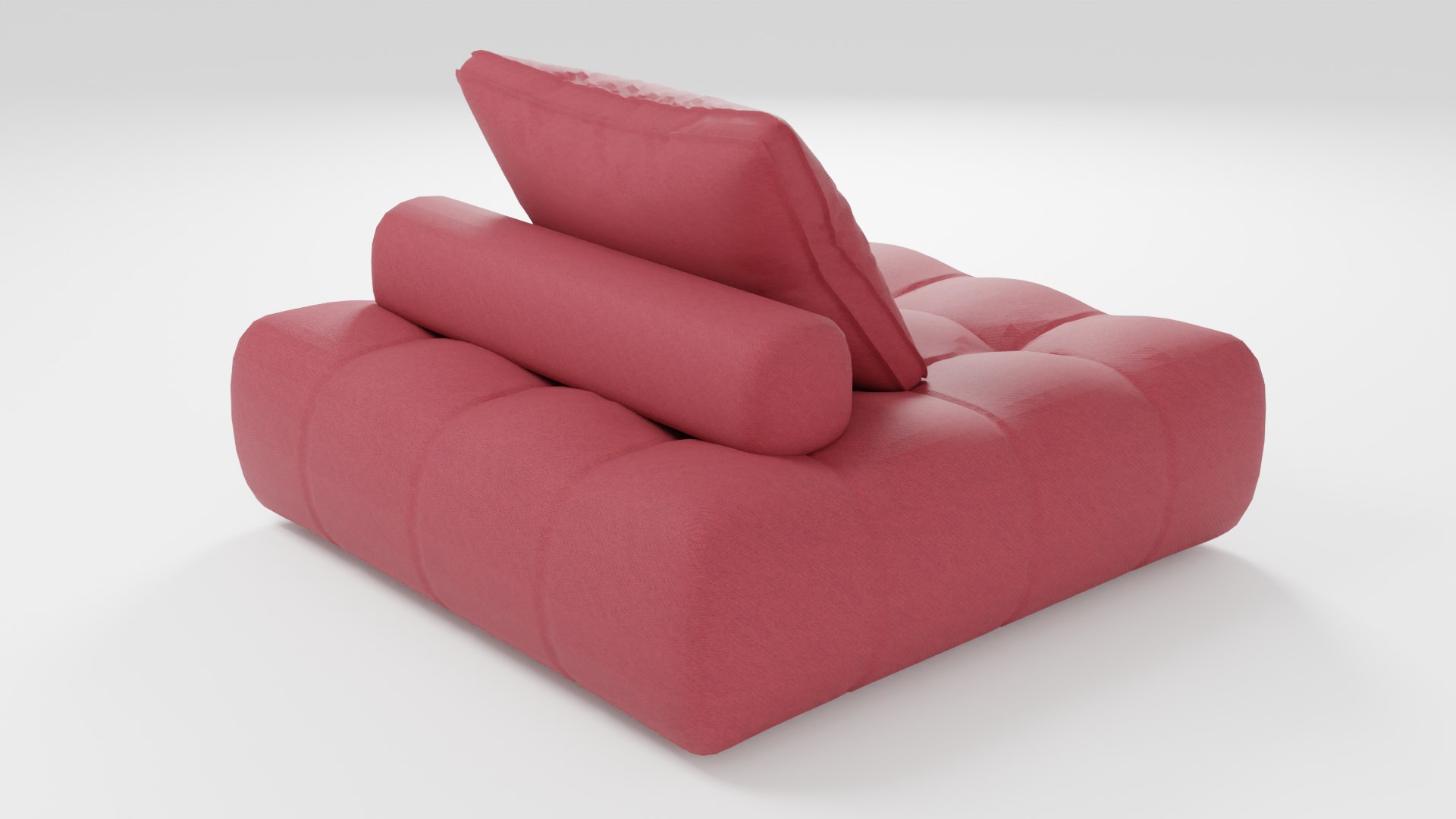 3D Modular Sofa In Red Tones In A Modern Scandinavian Style Model ...