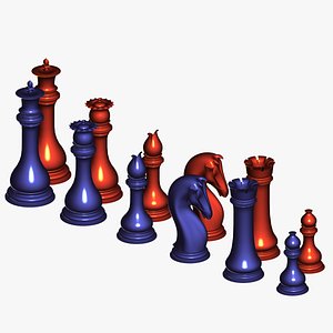 Chess Set - 3D Print Model by jd94