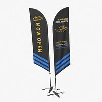 Feather Flag - Customizable Banner Automotive Theme