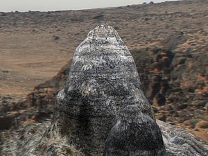 3d model mountain