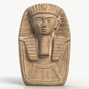 3D Egyptian Pharaoh Artifact 008 Textured