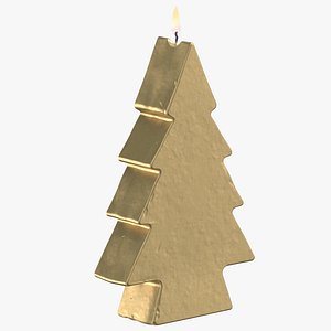 tree shaped candles 3D
