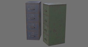 filing cabinet 1c 3D model