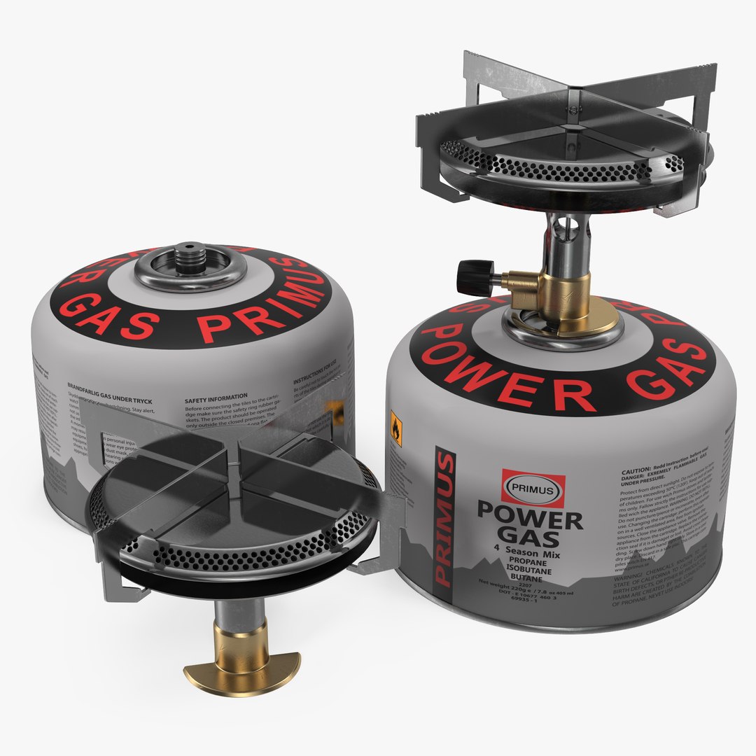 Camping Gas Stove 3D Model 3D model preview