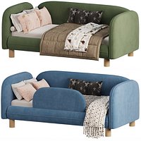 Childrens bed Debbie 1 80 Velvet Blue