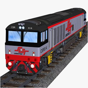 3D australian sct csr class diesel electric locomotive model