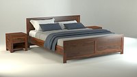 Bed and Drawers with Exotic Wood - Sheesham