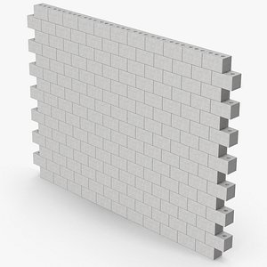 3D model Concrete Wall