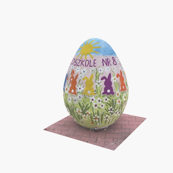 modelo 3d Easter Egg on the street Kindy8 - TurboSquid 2054175