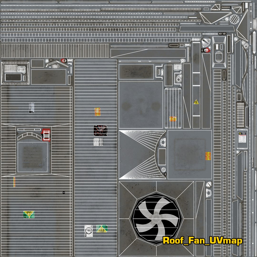 Roof Fan GameReady LODs 3D Model - TurboSquid 1921885