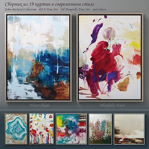 The collection of contemporary paintings set-4