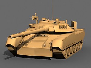 3d model t-80 tank