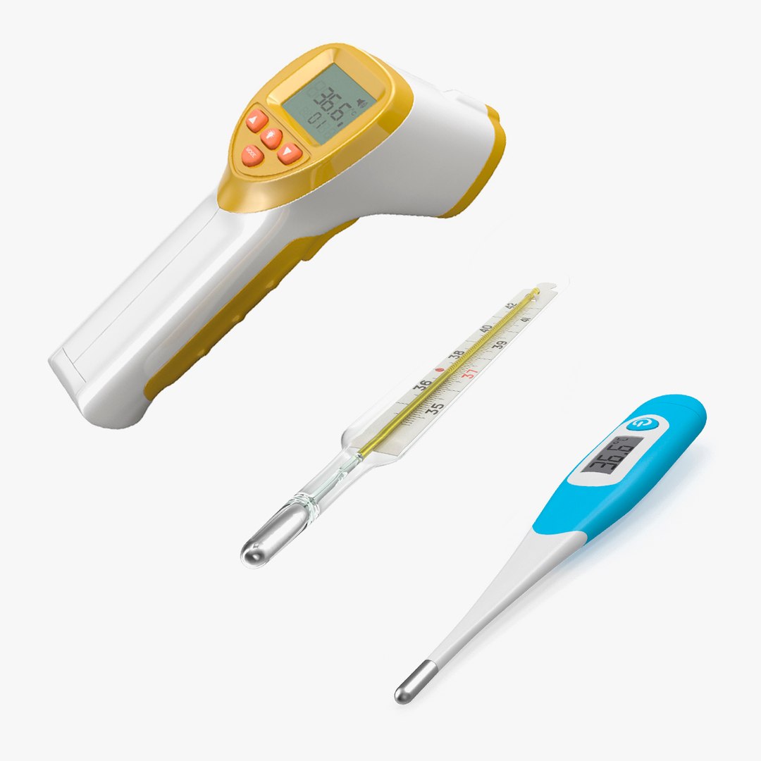 Medical Thermometers Collection 2 3D model preview
