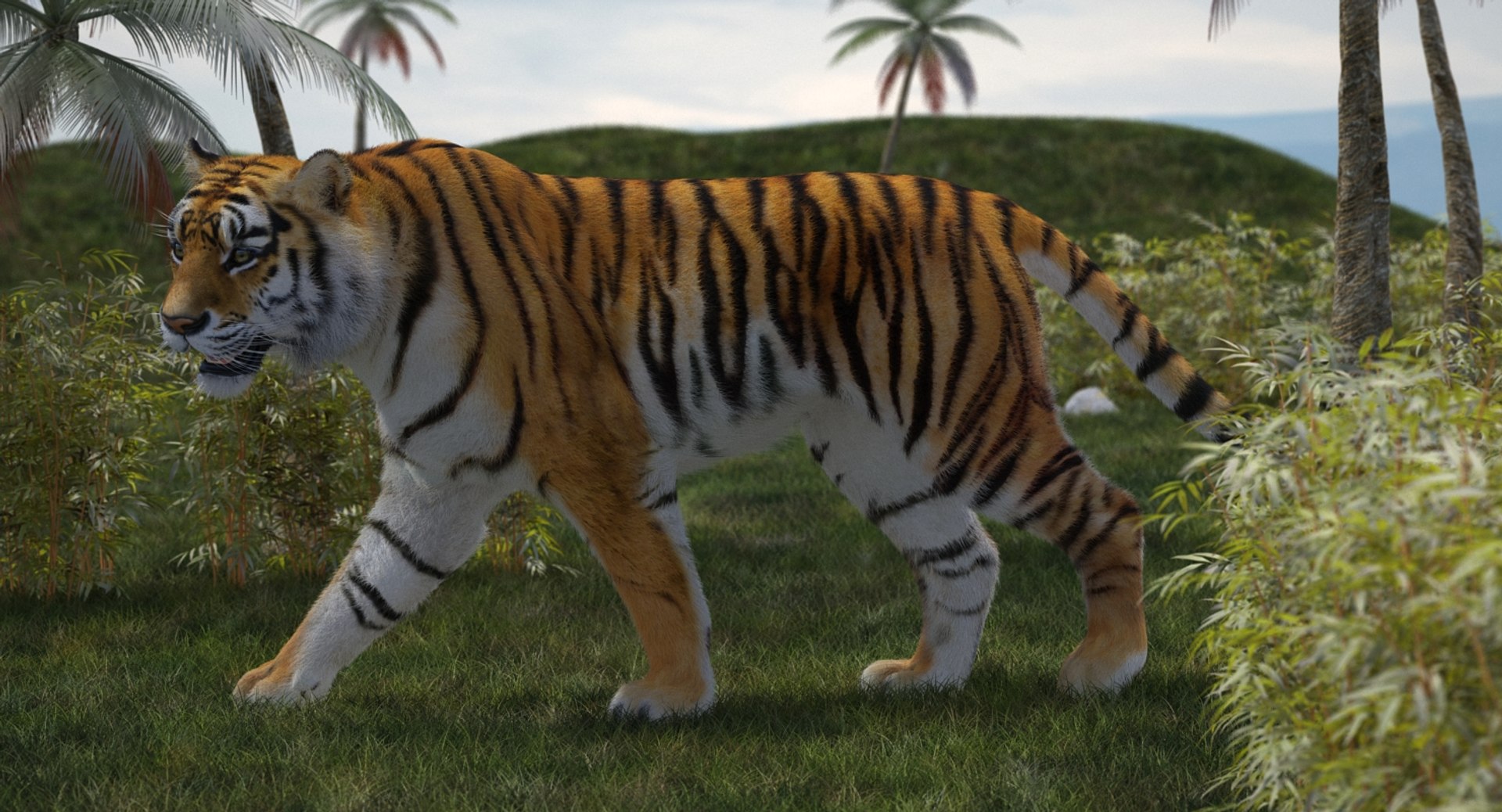 tiger walkig pose fur 3D model https://p.turbosquid.com/ts-thumb/Nk/EH456L/PZlkFlHd/tigerwalkigposewithfurvray3dmodel002/jpg/1522440898/1920x1080/fit_q87/64ffc72031bc7526b6be8d7accc194809810f55d/tigerwalkigposewithfurvray3dmodel002.jpg