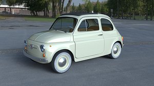 1960 fiat 500d interior 3d obj