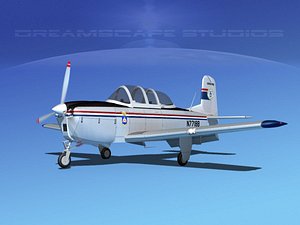 beechcraft t-34 mentor 3D