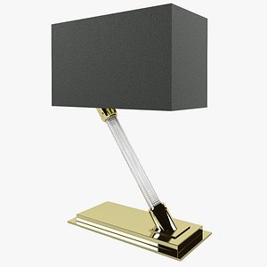 3d gold crystal model