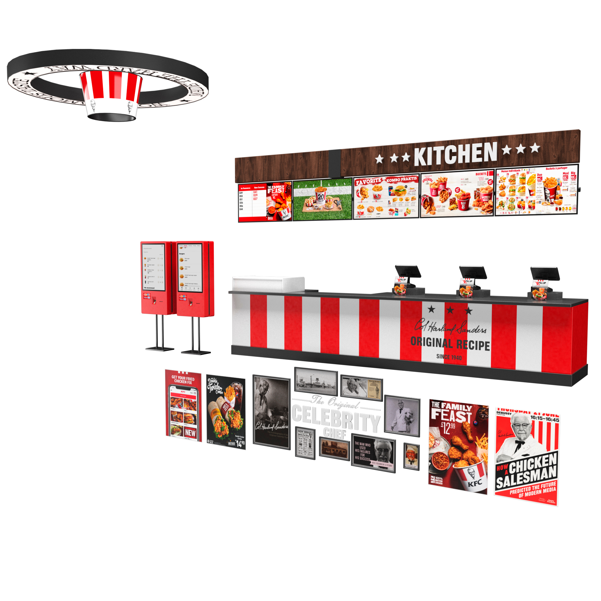 modelo 3d Equipo de KFC - TurboSquid 1674900