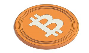 BTC Coin Bitcoin 3D model