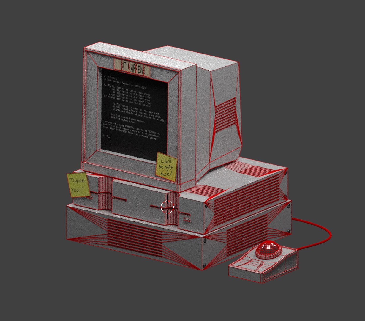 3D Old Pc 4k Pbr Model - TurboSquid 1376675