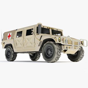hmmwv hummer medic 3d model