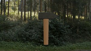 Simple hammer 3D model