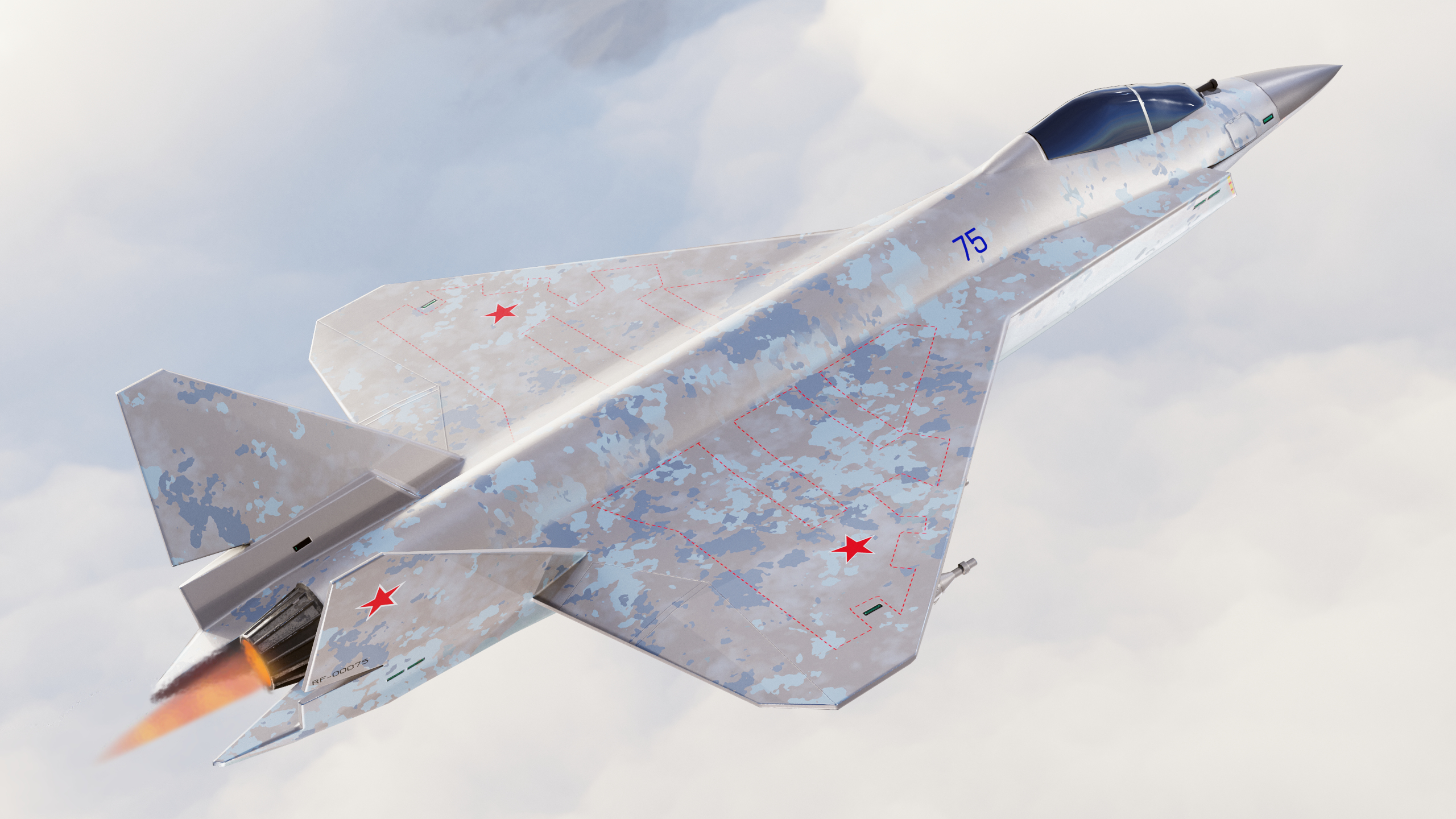 Modello 3D Sukhoi Su-75 scacco matto - TurboSquid 1849162